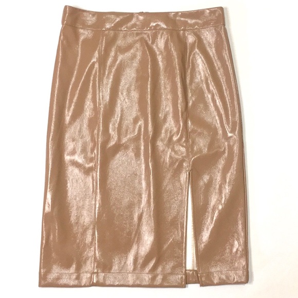 New Cara Santana Apt 9 Vegan Leather Pencil Skirt - Picture 3 of 9